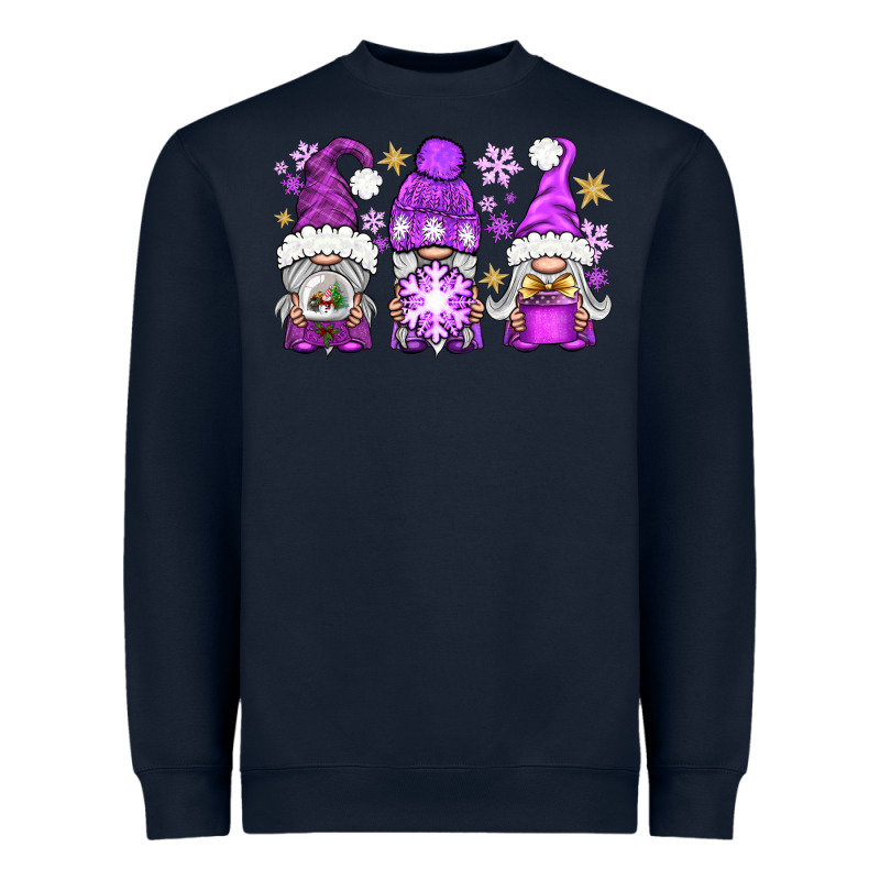 Purple Winter Gnomies Heavyweight Sweatshirt by BundleAndBundleShop | Teevron