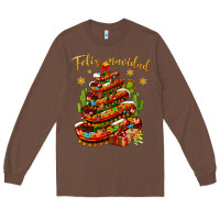 Chestnut Christmas Feliz Navidad Long Sleeve Tee - BundleAndBundleShop