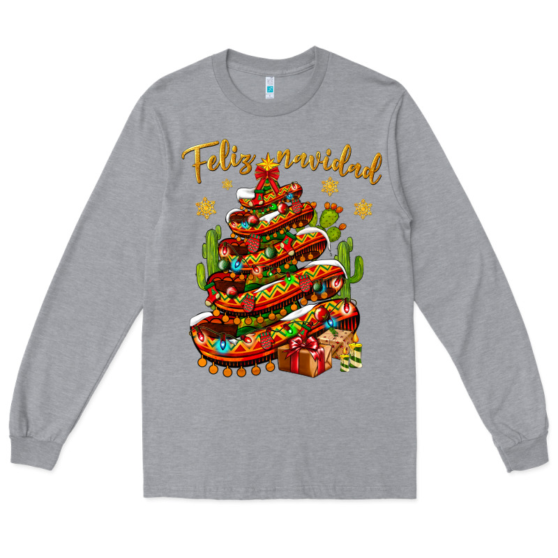 Christmas Feliz Navidad Long Sleeve Tee by BundleAndBundleShop | Teevron