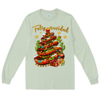 Matcha Christmas Feliz Navidad Long Sleeve Tee - BundleAndBundleShop