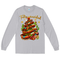 Moon Dust Christmas Feliz Navidad Long Sleeve Tee - BundleAndBundleShop
