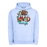 Pigment Grape Ice One Loved Nurse Urban Hoodie - FaDigitalArtStudio