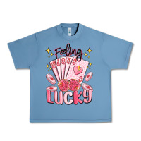 Pebble Blue feeling lucky Urban Heavy Tee - MaliasSmallBusiness