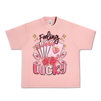 Salmon feeling lucky Urban Heavy Tee - MaliasSmallBusiness