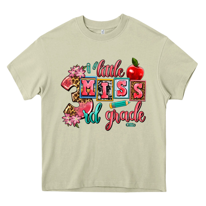 Little Miss 3rd Grade Heavy Core Tee by AdoDesignShop | Teevron