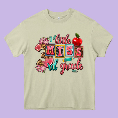 Little Miss 3rd Grade Heavy Core Tee Designed By Adodesignshop