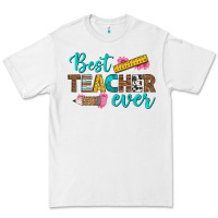 White best teacher ever Premium Tee - BundleAndBundleShop