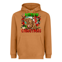 Meerkat merry christmas cow Heavyweight Hoodie - CowGirlArtShop