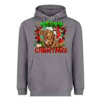 Storm merry christmas cow Heavyweight Hoodie - CowGirlArtShop