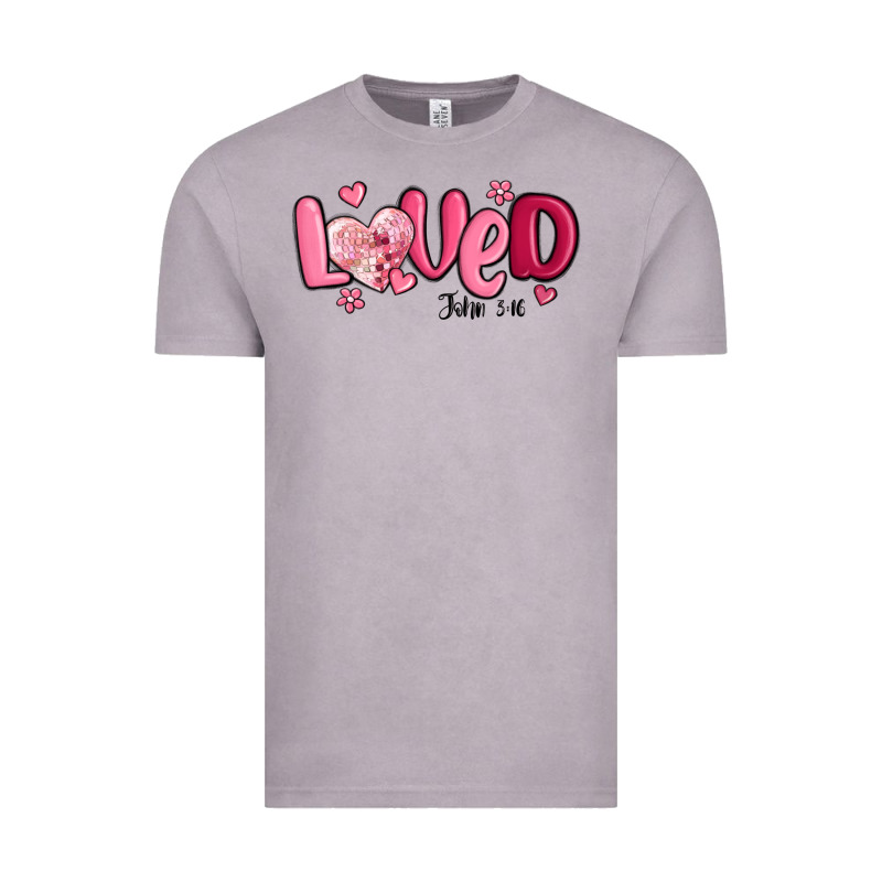 Valentine's Day Loved John 3 16 Vintage Tee by MaliasSmallBusiness | Teevron