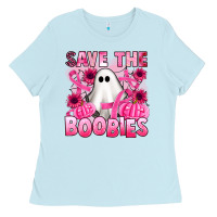 Baby Blue save the boobies Ladies Tee - Artiststas