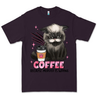 Plum coffee because murder is wrong grumpy cat Premium Tee - JahusDesignShop