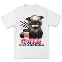 White coffee because murder is wrong grumpy cat Premium Tee - JahusDesignShop
