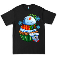 Black snowman cupcake Premium Tee - AdoDesignShop
