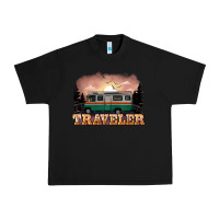 Black traveler Urban Heavy Tee - NancyCooperArtShop
