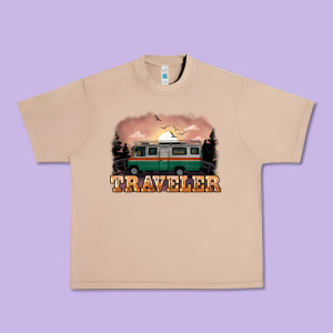 Traveler Urban Heavy Tee Designed By Nancycooperartshop