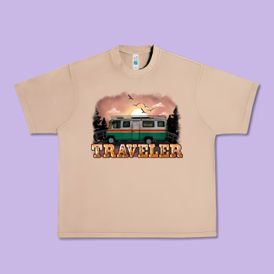 Traveler Urban Heavy Tee Designed By Nancycooperartshop