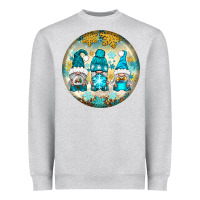 Heather Grey Winter Gnomies Ornament Heavyweight Sweatshirt - BundleAndBundleShop