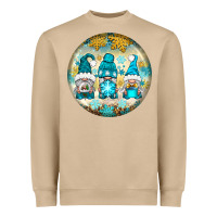 Mushroom Winter Gnomies Ornament Heavyweight Sweatshirt - BundleAndBundleShop