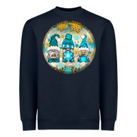 Navy Winter Gnomies Ornament Heavyweight Sweatshirt - BundleAndBundleShop