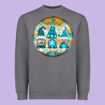 Winter Gnomies Ornament Heavyweight Sweatshirt Designed By Bundleandbundleshop