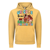 Vintage Mustard welcome to our farmhouse Vintage Hoodie - MaliasSmallBusiness