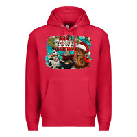 Cardinal small town christmas Premium Hoodie - CowGirlArtShop