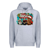 Heather Grey small town christmas Premium Hoodie - CowGirlArtShop