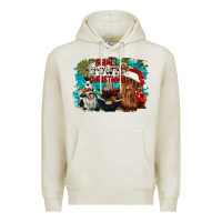 Oatmeal Heather small town christmas Premium Hoodie - CowGirlArtShop
