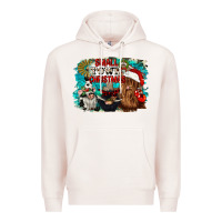 Pale Pink small town christmas Premium Hoodie - CowGirlArtShop