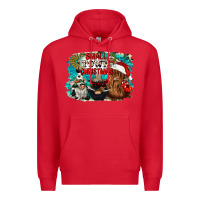Red small town christmas Premium Hoodie - CowGirlArtShop