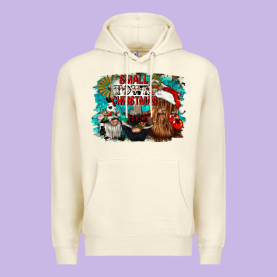 Small Town Christmas Premium Hoodie Designed By Cowgirlartshop