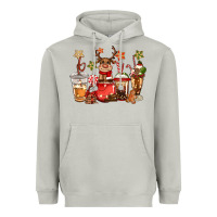 Moon Dust christmas reindeer coffee Heavyweight Hoodie - CowGirlArtShop