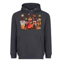 Christmas Reindeer Coffee Heavyweight Hoodie | Teevron