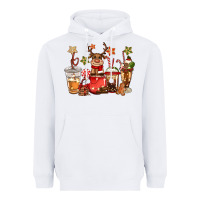 White christmas reindeer coffee Heavyweight Hoodie - CowGirlArtShop