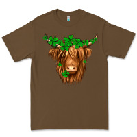 Cacao St. Patrick’s Day Long Hair Shaggy Cow Premium Tee - Jasminsmagicworld