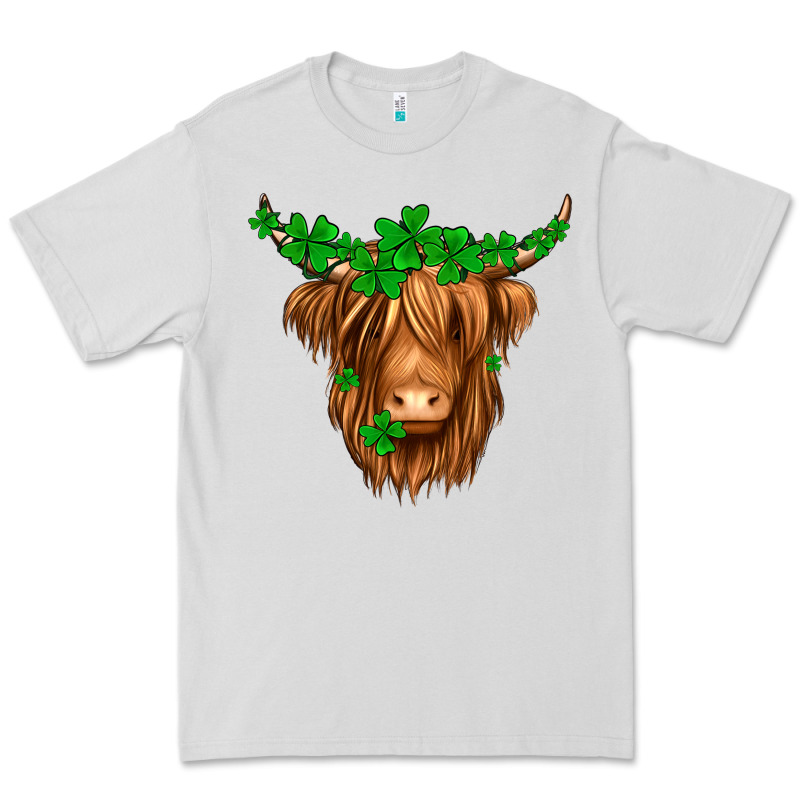 St. Patrick’s Day Long Hair Shaggy Cow Premium Tee by Jasminsmagicworld | Teevron