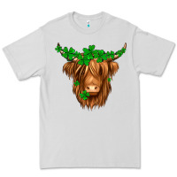 Dove Grey St. Patrick’s Day Long Hair Shaggy Cow Premium Tee - Jasminsmagicworld