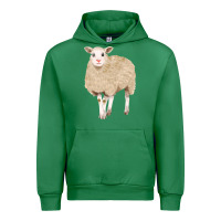 Emerald sheep Urban Hoodie - FaDigitalArtStudio