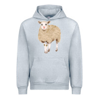 Heather Grey sheep Urban Hoodie - FaDigitalArtStudio