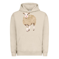 Pigment French Oak sheep Urban Hoodie - FaDigitalArtStudio