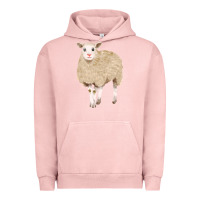 Pigment Salmon sheep Urban Hoodie - FaDigitalArtStudio