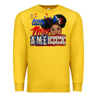 Lemon little miss america black girl peekaboo Premium Sweatshirt - CowGirlArtShop