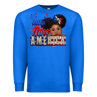 True Royal little miss america black girl peekaboo Premium Sweatshirt - CowGirlArtShop