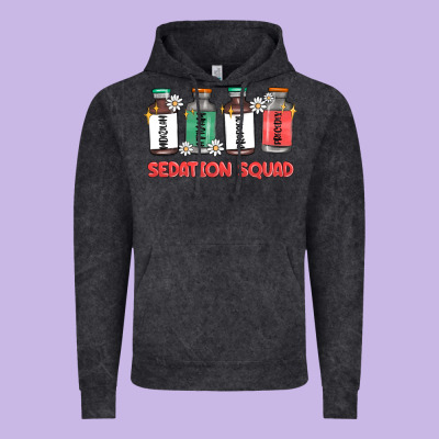 Sedation Squad Vintage Hoodie Designed By Maliassmallbusiness