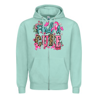Seafoam find a cure Zipper Hoodie - NancyCooperArtShop