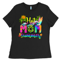 Black mom summer Ladies Tee - RanaPortraitStore