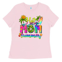 Bubblegum Pink mom summer Ladies Tee - RanaPortraitStore