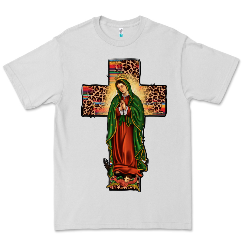 Our Lady Of Guadalupe Cross Premium Tee by JahusDesignShop | Teevron