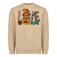Mushroom Love Fall Gnome Heavyweight Sweatshirt - BundleAndBundleShop